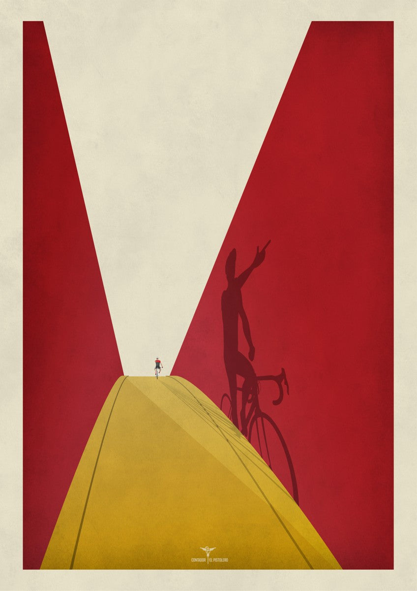 Victory Salutes: Contador | Cycling Art Print