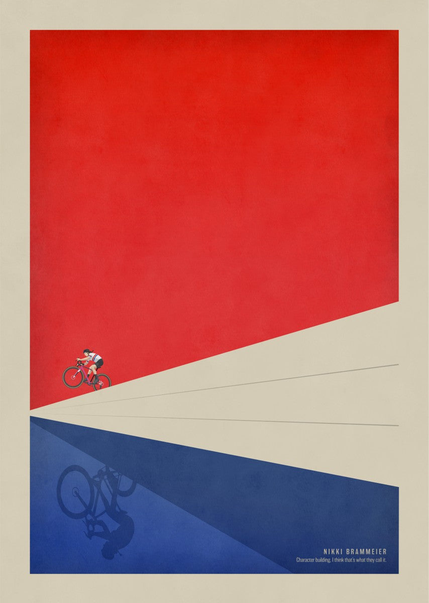 Cyclocross: Nikki Brammeier | Cycling Art Print