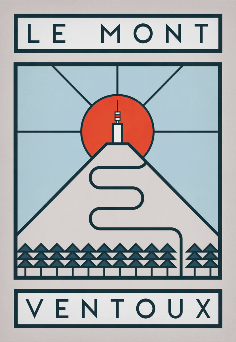 The Routes: Le Mont Ventoux | Cycling Art Print