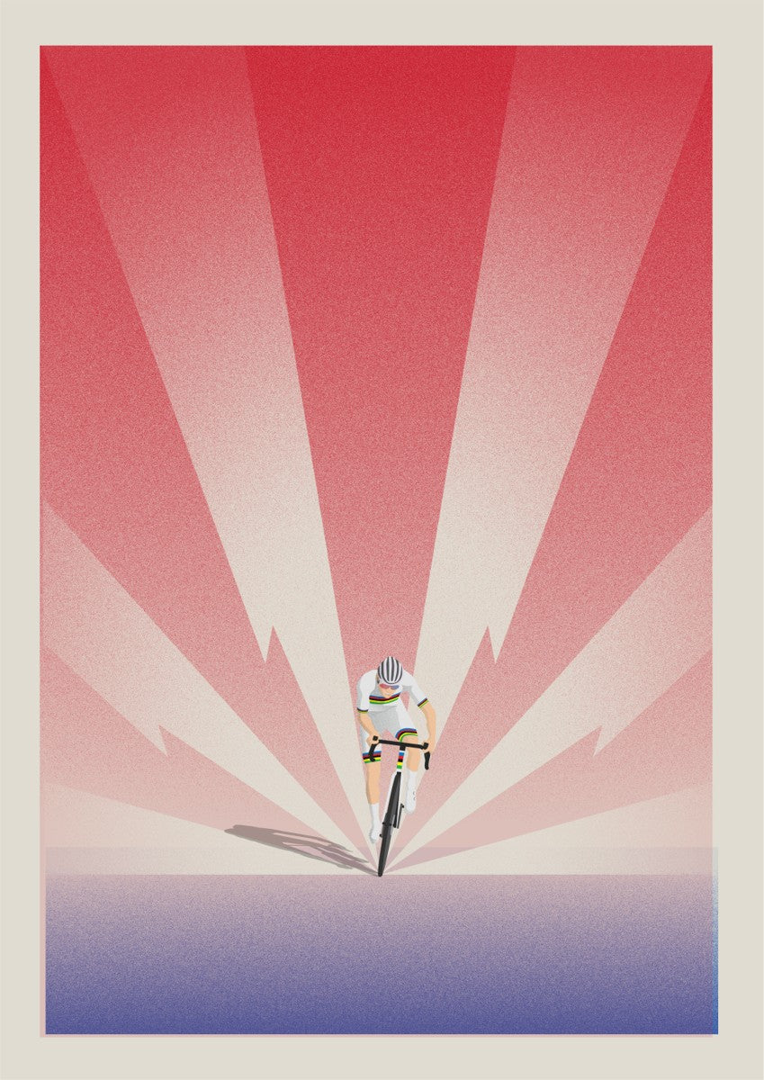 The Superheroes Collection #2: Mathieu Van Der Poel | Cycling Art Print