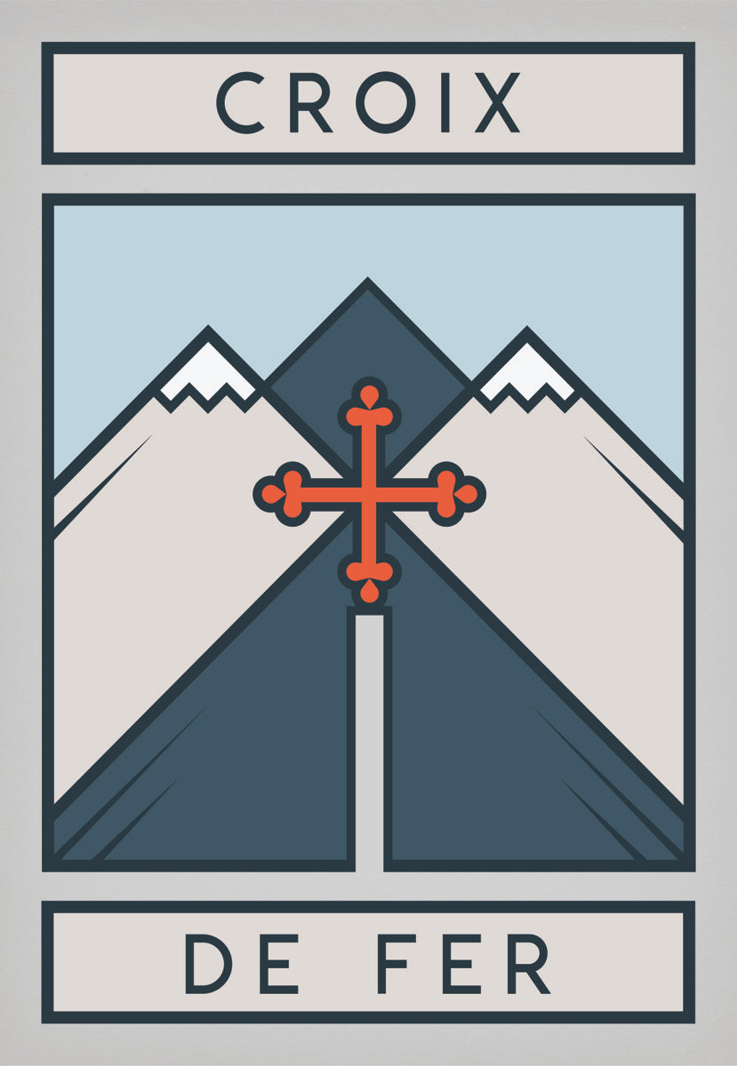 The Routes: Croix de Fer | Cycling Art Print