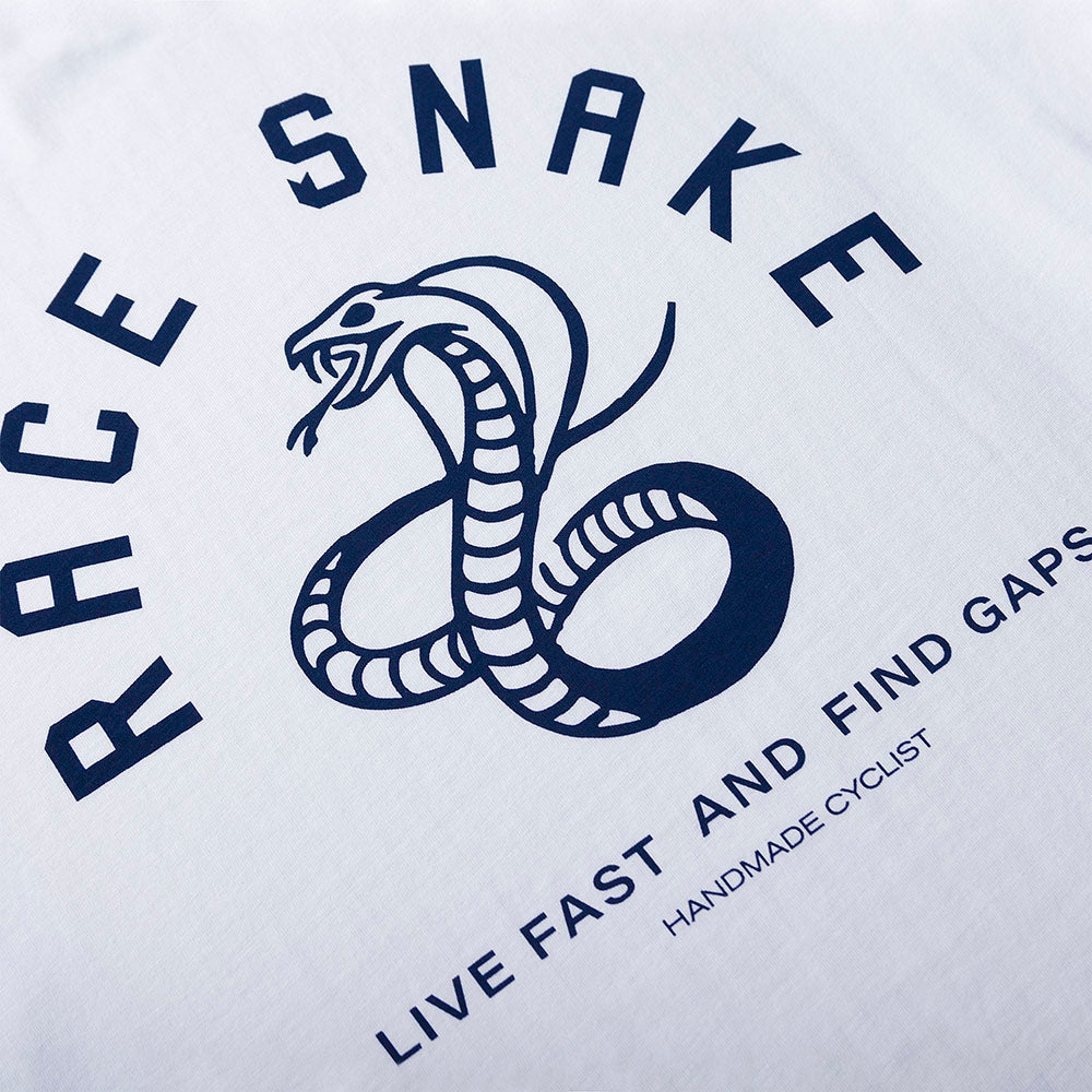 Race Snake Tee - White - Unisex